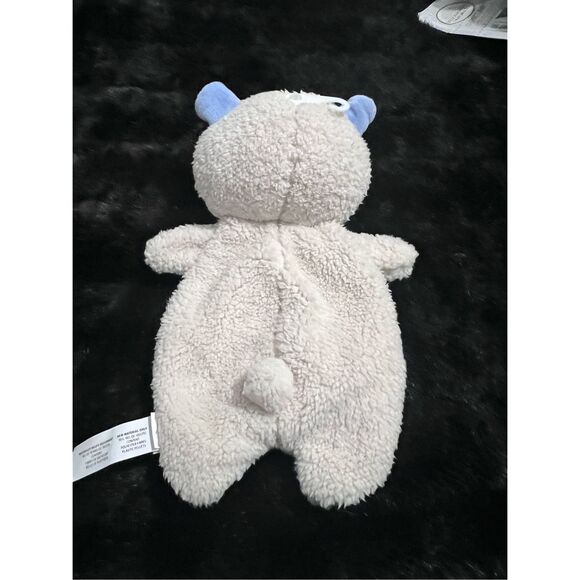 Ingenuity Teddy Bear Lovey Security Blanket Flat Body Satiny Tummy Plush Baby - Picture 3 of 3